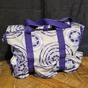 Thirty-One Purple Swirl Tote Bag